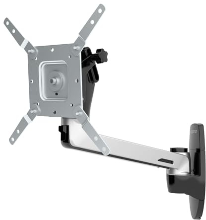Ergotron – LX HD Single Monitor Swing Arm, VESA Wall Mount – for Monitors Up to 49 Inches, 0 to 22.7kg, Less Than 4 Inch Display Depth – One Extension (45-268-026)