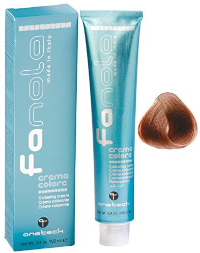 FANOLA - Crema colorante per capelli, 100 ml, 7.4, biondo rame