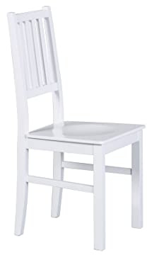 Inter Link - Ensemble de 2 chaises - Hêtre Massif - Finition Blanche - Westerland 7.1