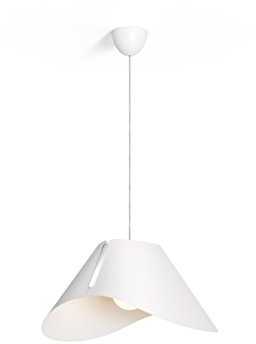 Philips 4095031PN myLiving Pendelleuchte Ecru 60 W, Plastik, E27, weiß, 45,5 x 57,2 x 41,9 cm