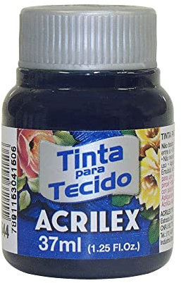 Acrilex Pintura Textil al Agua Azul Marino 37 ml Ref. 544