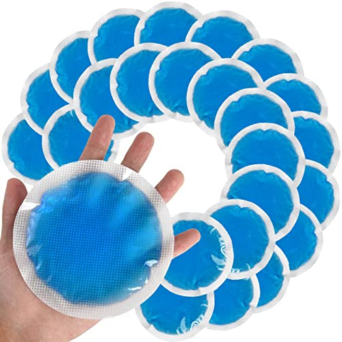 Tutmyrea Reusable Soft Ice Packs - 24 Pack Small Cold Compress for Injuries, Kids, Face, Breast & Allergies