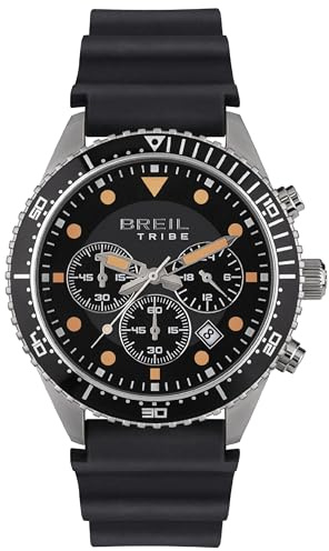 Breil Orologio UOMO SAIL quadrante MONO-COLORE NERO movimento CRONOGRAFO QUARZO e CINTURINO POLIURETANO NERO EW0585