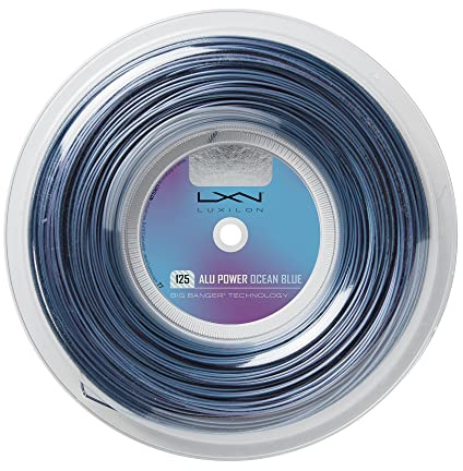 Wilson ALU Power Ocean Blue 125 Reel Tennis String, Aluminium Power For Enhanced Precision and Minimal Variance, With Atmospheric Shielding Technology, Colour: Blue/Purple, Size: 125