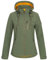 Damen Softshelljacke mit abnehmbarer Kapuze Übergangsjacke Windbreaker #ankerglutfreude, oliv, 36