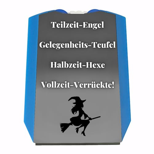 speecheese Teilzeit-Engel Parkscheibe mit Spruch Gelegenheits-Teufel eine lustige Parkscheibe für das Auto Motiv Teenager Hexe Eiskratzer Junge Frauen