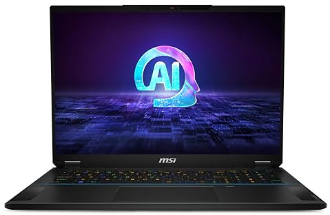 MSI Stealth 18 AI Studio 18 Inch 16:10 UHD+ Gaming Laptop - (Intel Core Ultra 9 185H, NVIDIA GeForce RTX 4090, 64GB RAM, 2TB SSD, Windows 11 Pro) - Midnight Black