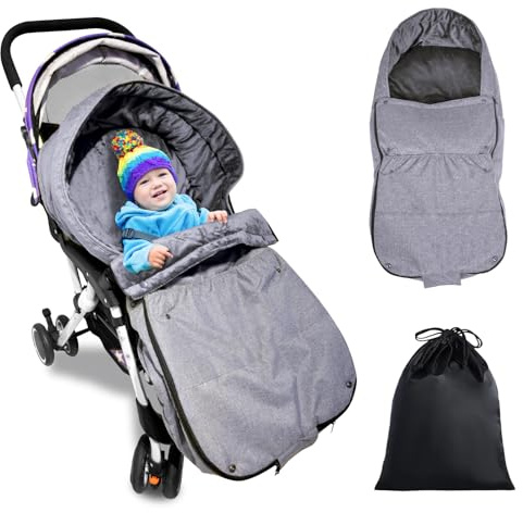 South to East Stroller Cover For Winter, Universal Stroller Bunting Bag, Warm Stroller Footmuff, Waterproof Stroller Sleeping Bag, Versatile Stroller Blanket, Infant Swaddle Blankets, 17x35 inch