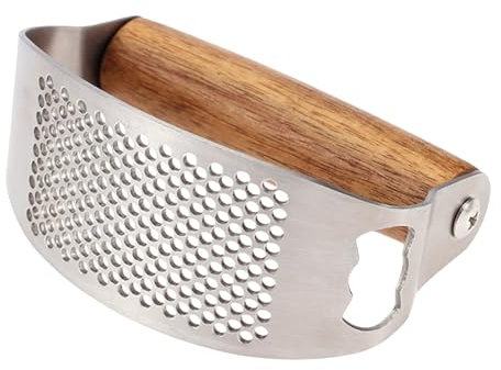 Presse Ail Inox, Bascule En Acier Inoxydable, Moulin À Ail, Ecrase Manuel Hachoir Garlic Press, Broyeur De Gingembre Ergonomique, Facile À Utiliser Et À Nettoyer
