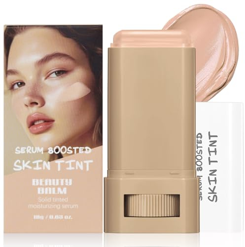 Base de Maquillaje en Barra, Stick De Base Ligera Hidratante, Serum Boosted Skin Tint, Textura Cremosa Contorno, Resistente Al Agua, Acabado Mate Natural, para Todas Las Pieles, #05
