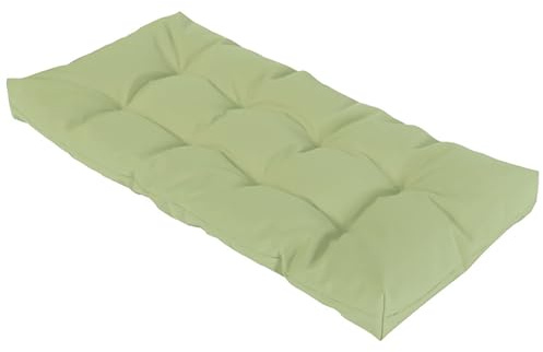 Cojín impermeable para banco de 8 cm, antideslizante, para columpio de jardín de 2/3/4 plazas, rectangular, color verde hierba, 45 x 45 cm, perfecto para patio y sala de estar