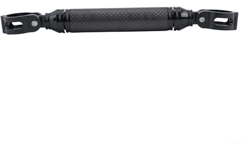 Honseadek Manillar de aleación de aluminio anodizado para cuadro de bicicleta plegable simple a 150 mm con barra de transporte múltiple acabado en colores de extensión (color negro)