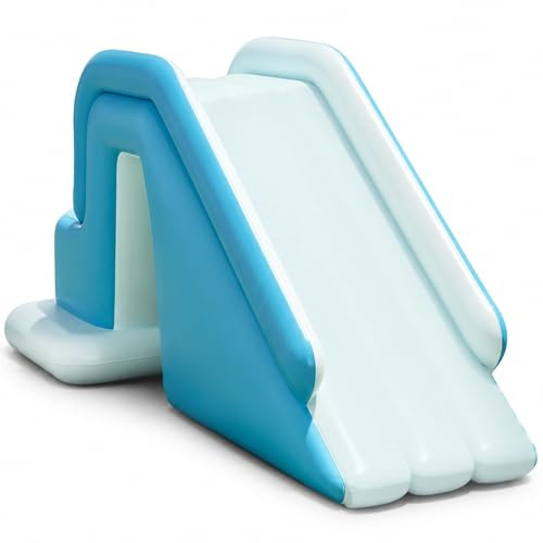 Scivolo Gonfiabile per Piscina, Scivolo Gonfiabile in PVC Fuori Terra Famiglia e Giocattolo da Gioco per Bambini con Gonfiaggio Rapido per Cortile,