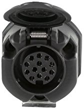 HELLA 8JB 005 949-011 Steckdose - 13-polig - mit Nebelschlussleuchtenabschaltung - Stecker: Schraubkontakt - schwarz