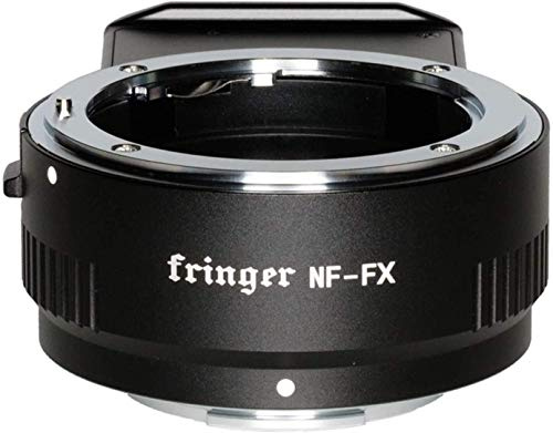 Fringer NF-FX Adaptateur de Montage Automatique avec Ouverture électronique intégrée Compatible avec Objectif Nikon D/G/E pour Fuji X-Pro3 X-T4 X-T3 XT2 XT1 X-T200 X-T100 XT30