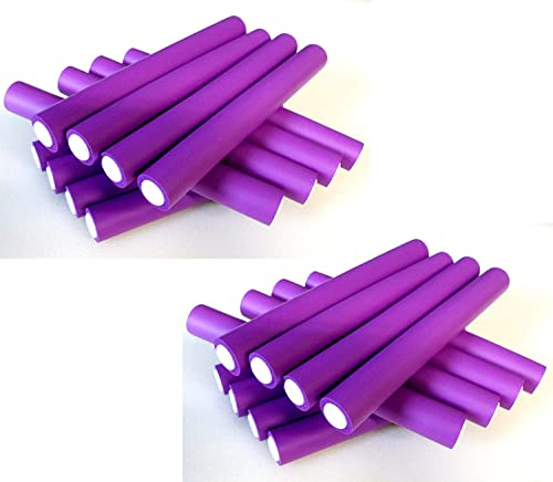 FP Papilotten Flex-Wickler-Set violett (von deutschem Friseurbedarf-Fachhändler!) 24 Stck. 19-20 mm