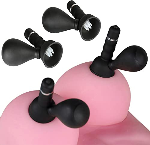 OnundOn Nippelsauger Brustwarzen Vibrations-Sauger bdsms Spielzeug Extrem Sklavin Nippelklemmen Nippel Sauger 1 Paar