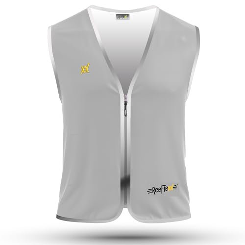 REEFLEXX Silver Glow – Die voll reflektierende Warnweste für Radfahrer, Jogger & Fußgänger! Maximale Sichtbarkeit trifft Design. Sicherheit & Stil in Einem! (Damenweste, M/L)