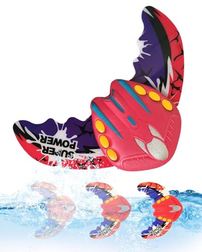 TPZORJX Juguete de Natación Submarino, Pez Diablo Planeador para Piscina, Niños - Rojo y Verde
