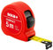 SOLA COMPACT - Bandmaß 5m / 19mm - Taschenbandmaß mit Gürtelclip - Stahlband, gelb lackiert mit mm Skala - Genauigkeitsklasse II - Rollmeter mit beweglichem Endhaken - Metermaß Länge - 3m, 5m, 8m