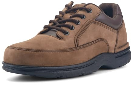 Rockport Men's Eureka Walking Shoe, Chocolate Nubuck, 9.5 XW