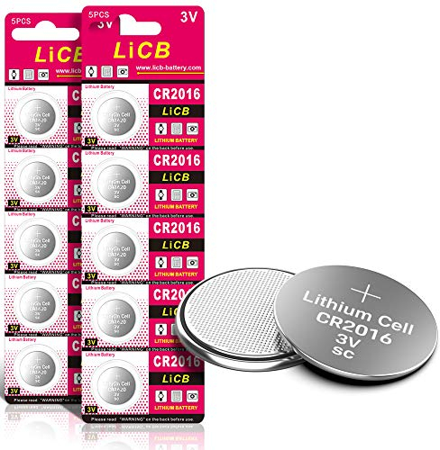 LiCB 10 Stück CR2016 3V Lithium Knopfzellen CR 2016 Batterien