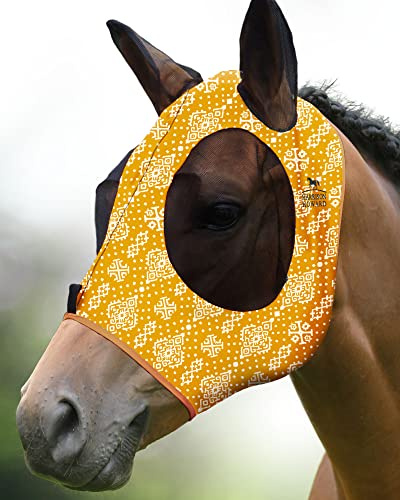 Harrison Howard Super Comfort stretchig flugmask stort öga utrymme med UV-skydd mjukt mot huden med andningsförmåga-blommig retro