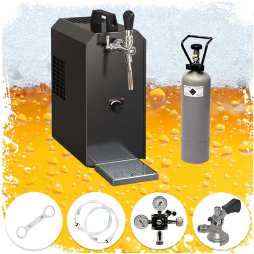 ich-zapfe Set completo – Impianto di benzina Jet 30 valigetta per birra, refrigeratore a 1 conduttore, fino a 35 litri/h, testa di erogazione: Combi