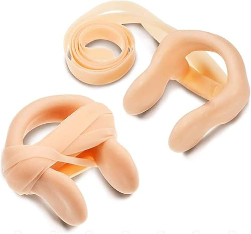 JDYYICZ Nose Clip Silicone Swimming Nose Plug Swimming Accessories, with Elastic Band, Suitable for Children and Adults (2 Pieces)