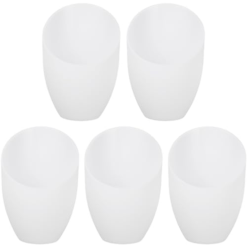 Operitacx Paquete de 5 pantallas de repuesto en forma de herradura para lámparas de pie, cubiertas de luz de pie blancas para lámparas colgantes de múltiples cabezales para dormitorio, 1.4inch/35mm