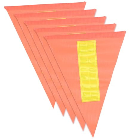 FUNOMOCYA 5pcs Reflective Bike Safety Flag Warning Pennant for Boy Girl Elderly Easy to Install Cycling Accessory Enhance for Bicycles