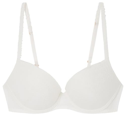 Women' Secret, Mujer, Gorgeous Sujetador Push Up Encaje Blanco, Cotton White, 85B