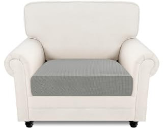 Easy-Going Housse de canapé extensible, 1 pièce Universelle antidérapante pour fauteuil Couvre-siège lavable en jacquard Protection de canapé pour chien et chat, Housse de canapé douillette, 1 place