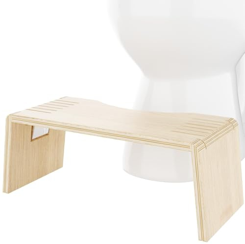 Squatty Potty Folding Stool - Oak Finish