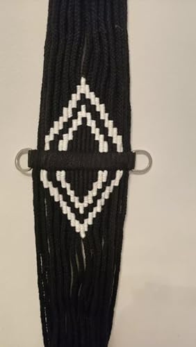 Soft Western Saddle Girth Cinches Brand New Vegan 24-38 (Black 28)