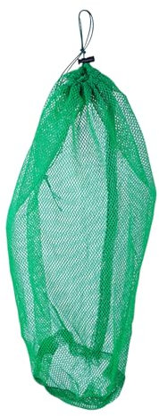 Filet de pêche – Épuisette de bassin | Filet de capture pliable avec cordon de serrage | Outil de capture réutilisable de 60 x 40 cm | Porte-écrevisses de grande capacité pour les activités de plein