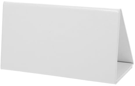 MOTHNUR Erasable Blank Table Place Cards Foldable Name Tents for Seating Arrangement Reusable Desk Name Plates for Office Students Party and Conference Organization Small