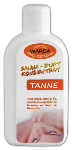 Warda Saunaaufguss Tanne Konzentrat 1.000 ml Flasche, Qualitätsöl, Markenöl 1Liter