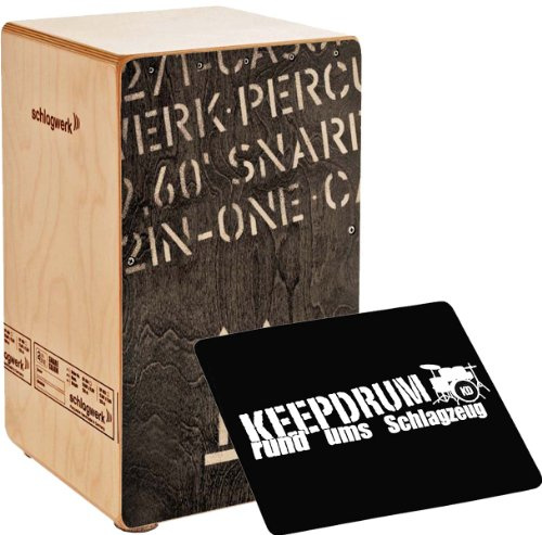 Slagverk CP 404 BLK 2inOne Snare Cajon Large + trumstol sittdyna CP-01