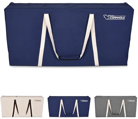 GoSports Étui de Jeu de Lancer de Poches en Toile de Qualité Professionnelle – Taille Réglementaire de 1,2 x 0,6 m – Couleur Bleu Marine