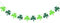 Kleeblatt Banner St. Patrick's Tag Filz Girlande Dekoration Irish Day Party Deko