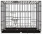 Dog Puppy Cage Large 38 inch Black Folding 2 Door Crate Pet Carrier with solid Tray (Large 85x60x70cm)