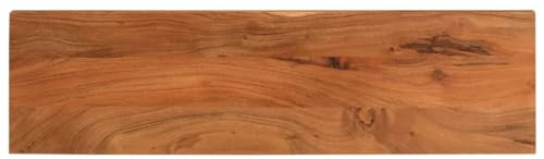 vidaXL Tischplatte, Holzplatte Rechteckig, Massivholzplatte für Bartisch Beistelltisch Esstisch, Ersatztischplatte, 120x20x2,5cm Akazienholz