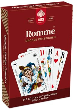 Ass Altenburger FSC Senioren Rommé mit großen Eckzeichen, französisches Bild