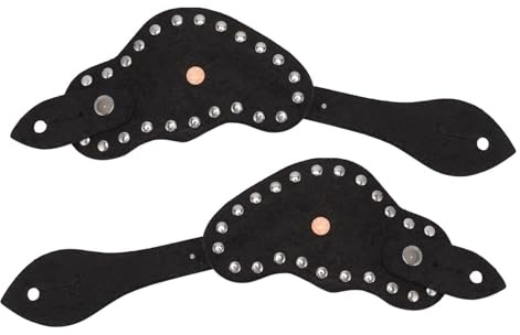 Jwthee 1 paio di cinghie per speroni da donna, con utensili diamantati con fibbie a fiore, cinghie per stivali da cowboy, cinghie per stivali da cowboy, cinghie per speroni occidentali