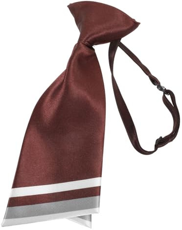 MOBUTOFU Damenverstellbare Krawatte Doppellagige Schmale Halsbinde Für Büro Partys Und Anlässe Elegantes Design Weinrot Für Frauen Und Mädchen