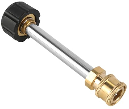 Nicear Högtryckstvättadapter för Karcher Hd (M22 14mm) 1/4'' snabbkoppling Snöskum sprutpistolkoppling, mässing och rostfritt stål sprutrörskoppling för detaljrengöring