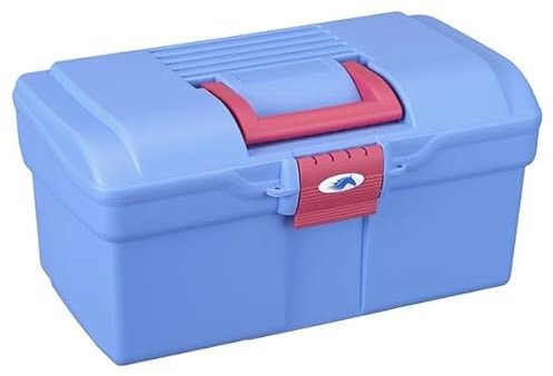 Childrens Grooming Box (Sky/Pink) Horse Pony Stable
