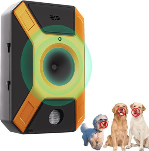 WARDBES Ultrasuoni per Cani, 3 Livelli Regolabile Frequenza Anti Aboiement pour Chien,Fischietto Ultrasuoni per Cani Interni ed Esterni,Anti+Abbaio+Cani Cane Grande Medio Piccolo