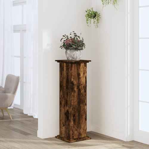 Mokuyary Portavaso per piante in legno 33 x 33 x 100 cm, per interni ed esterni, scala decorativa per fiori, terrazza, balcone, soggiorno